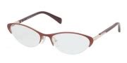 Prada PR 54PV LAS1O1 Eyeglasses in Top Bordeaux Pale Gold 